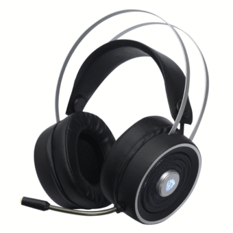 Audífono gamer Lenyes GH52 sonido envolvente, micrófono integrado, iluminación LED, negro
