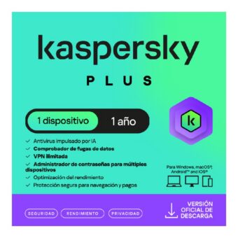Kaspersky Plus 1 Dispositivos 1 Cuenta KPM 1 año